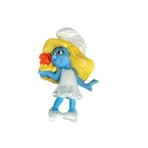 2011 Peyo SMURFETTE Smurf Flower In Hair Action Figure Toy